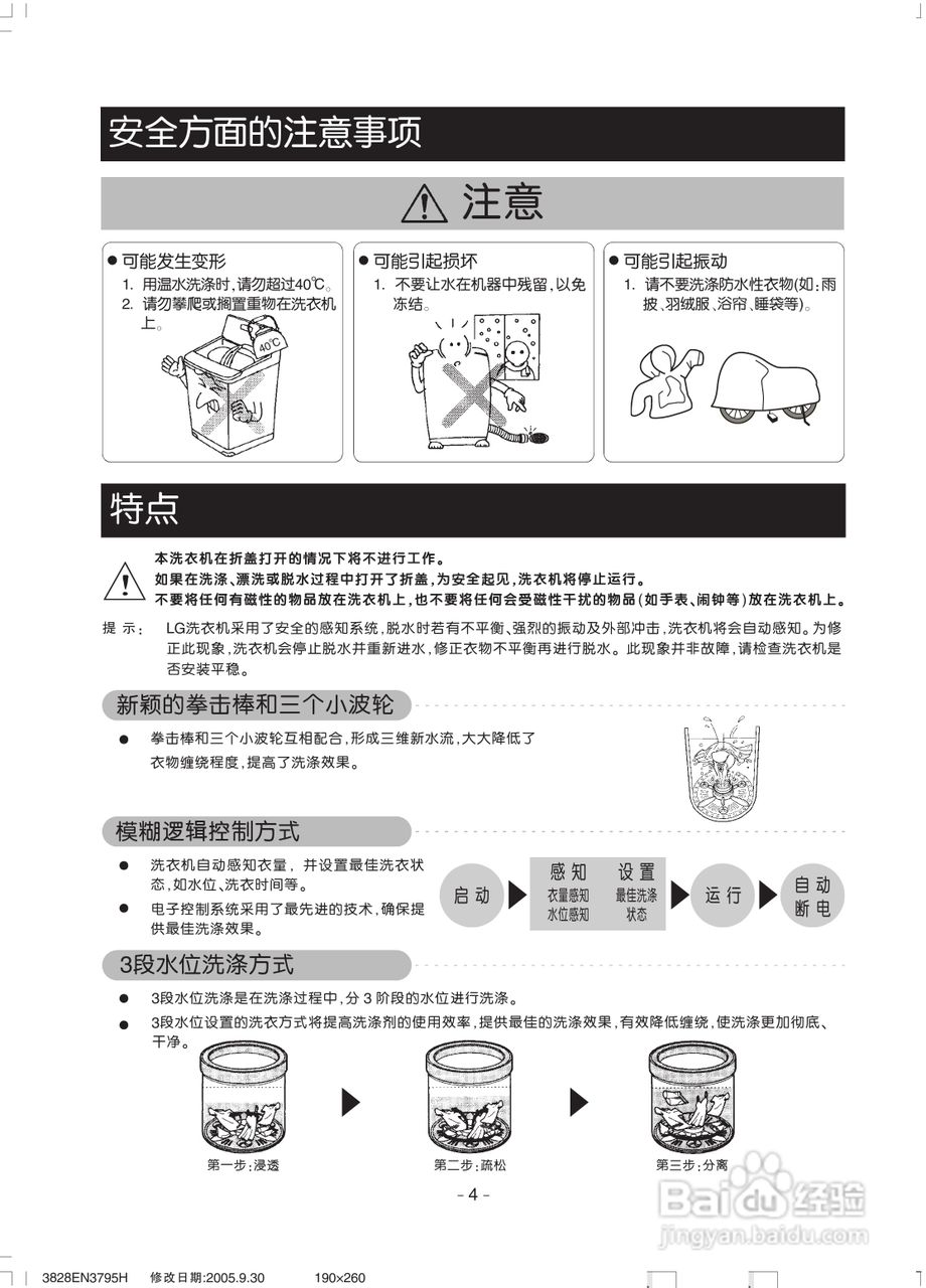 LG XQB60-58SF洗衣机使用说明书:[1]