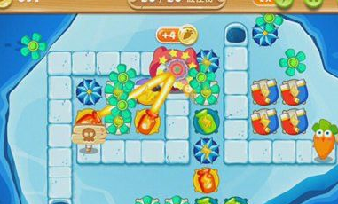 保卫萝卜2 极地 第117关 金水晶萝卜攻略