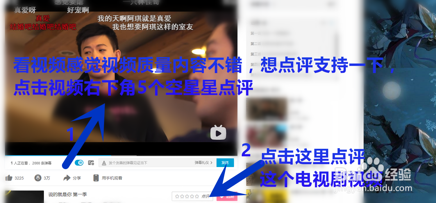 网页版bilibili里怎么点评视频