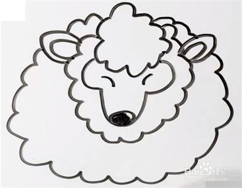 伴儿成长简笔画系列-怎样画小羊简笔画