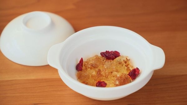 桃花蔓越莓花果茶