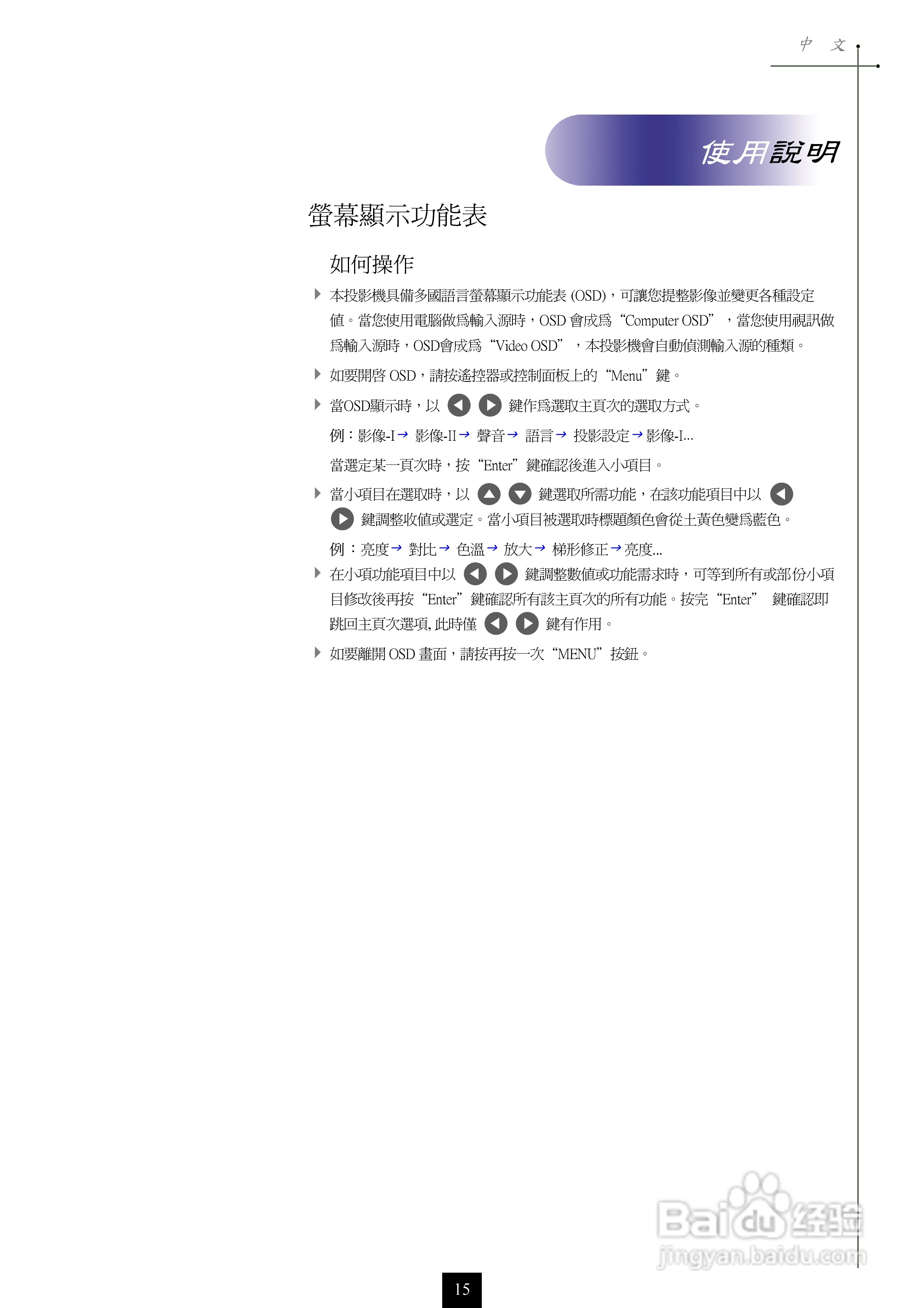 奥图码 EP753投影机说明书:[2]