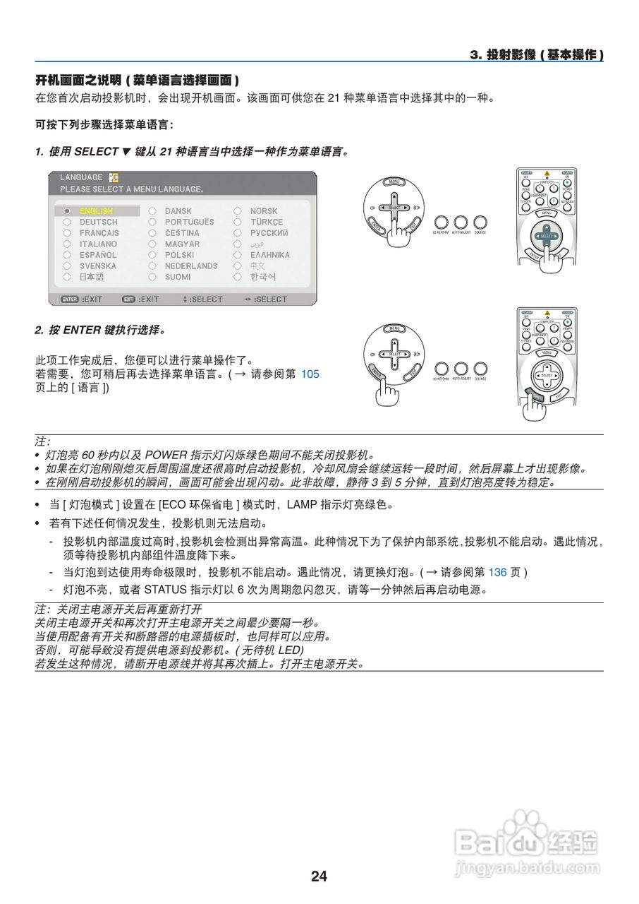 NEC NP1250+型投影机说明书:[4]