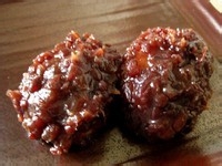 和菓子——三色萩饼