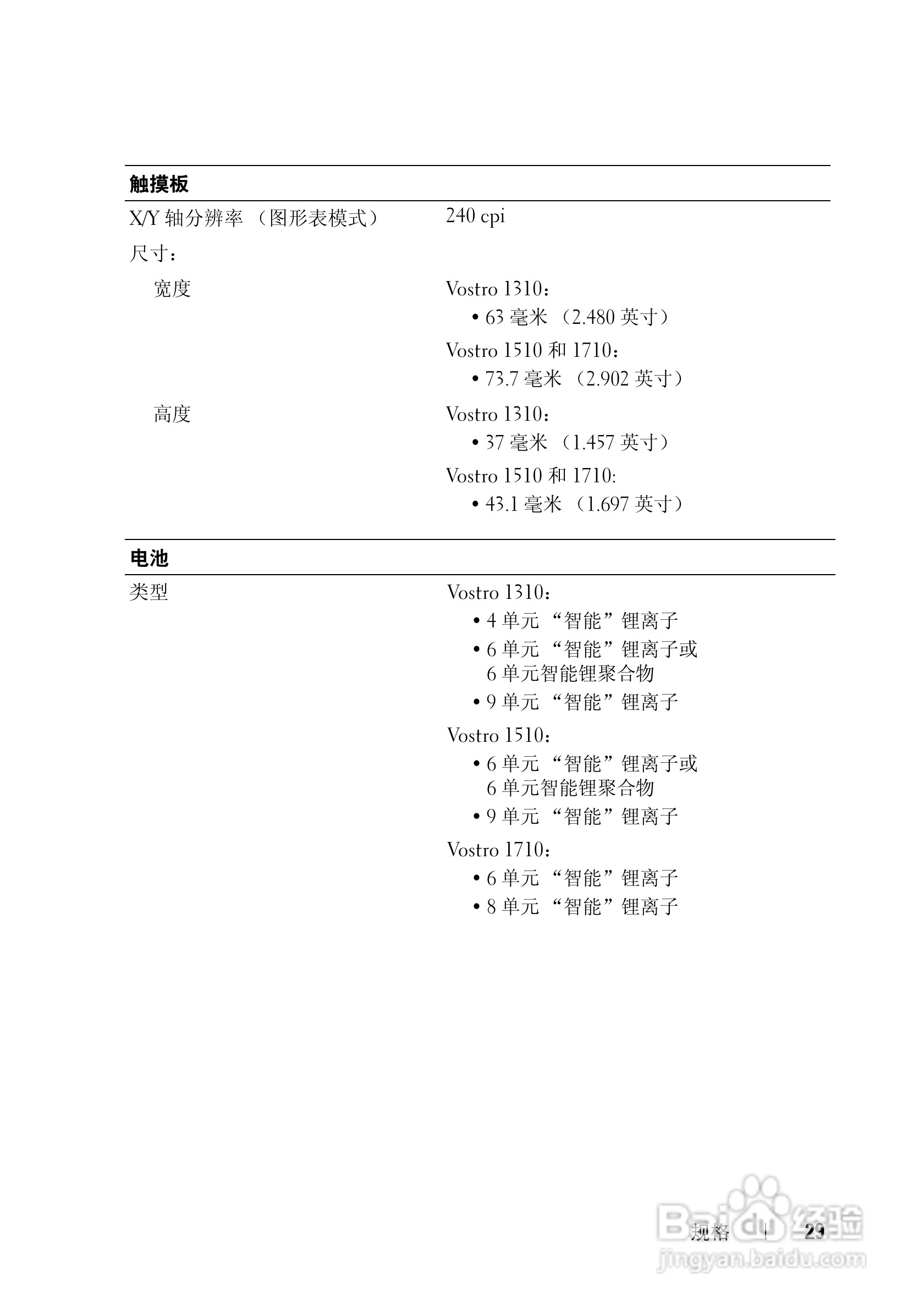 戴尔Vostro 1310笔记本电脑使用说明书:[3]