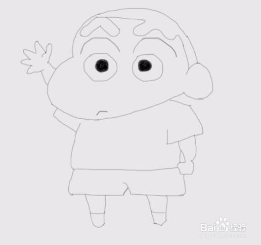 简笔画蜡笔小新是怎么画的