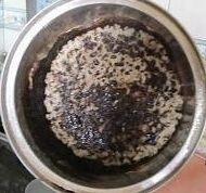 锅子被烧有糊锅巴了肿么办呢？