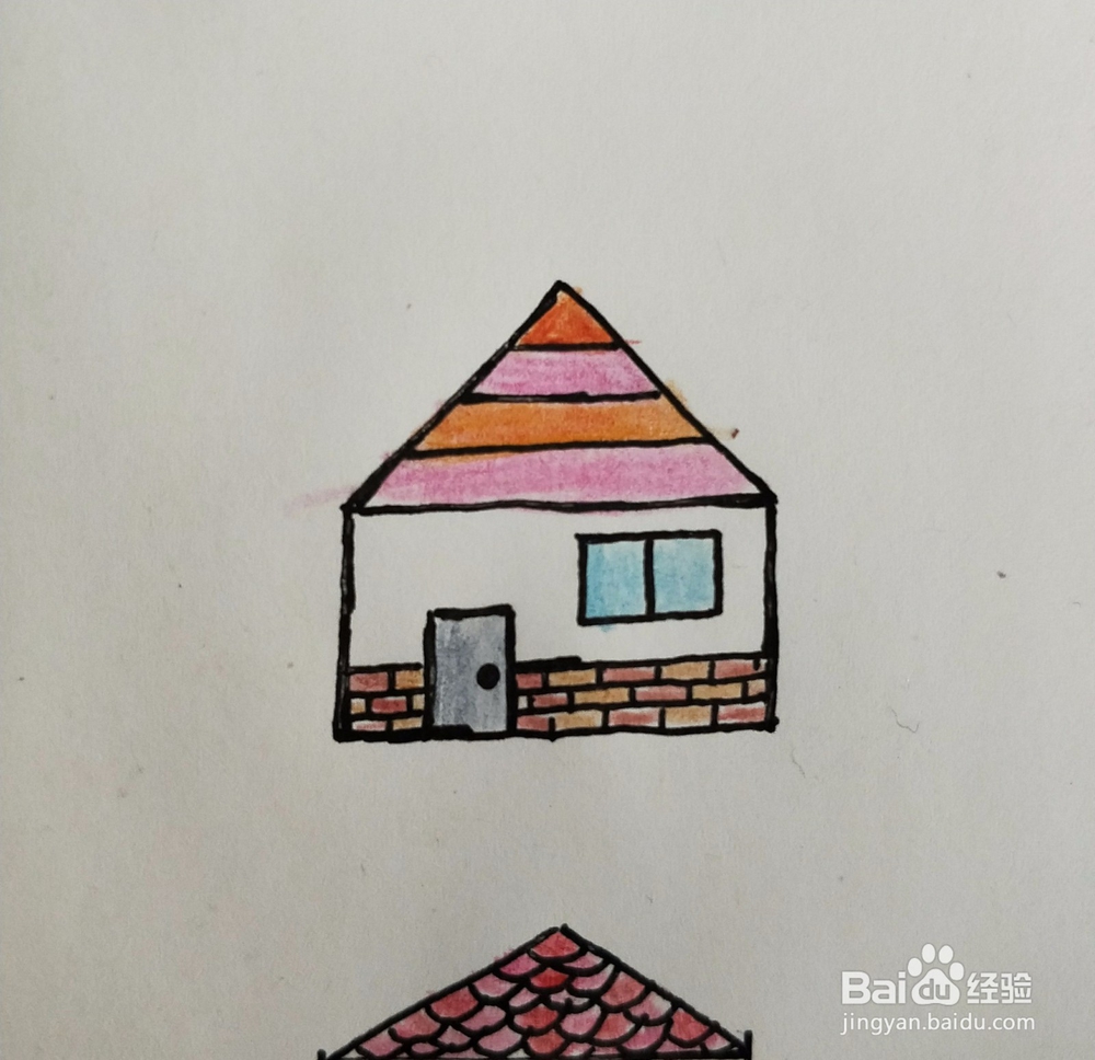 宝宝启蒙画：图形世界里的小房子