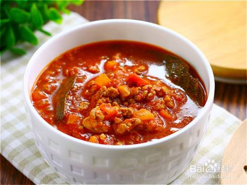 如何做番茄肉酱