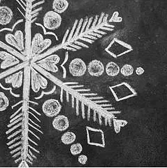 疯狂粉笔-粉笔画教程雪花用粉笔怎么画