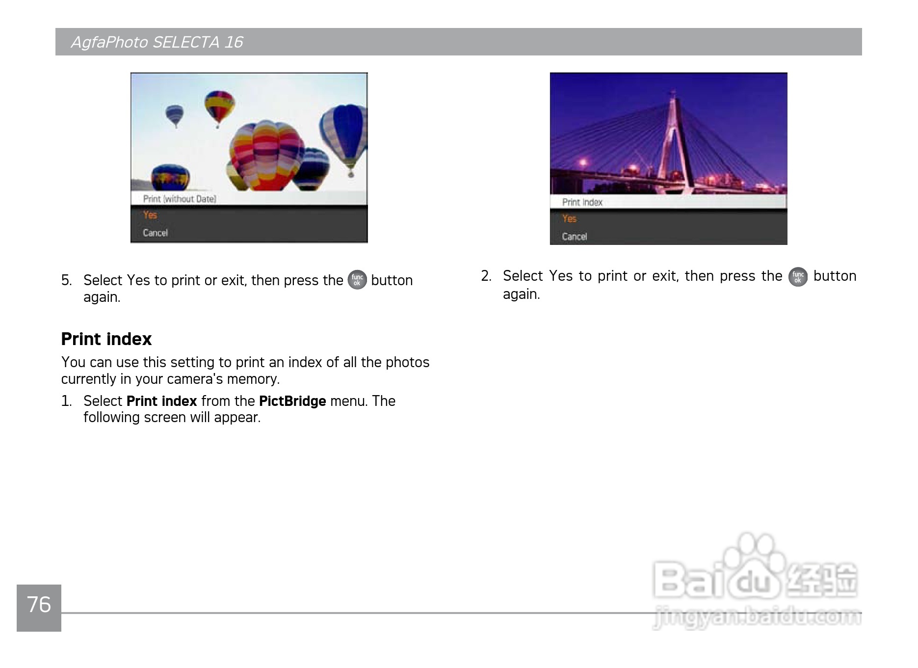 爱克发AgfaPhoto SELECTA 16数码相机使用说明书:[8]