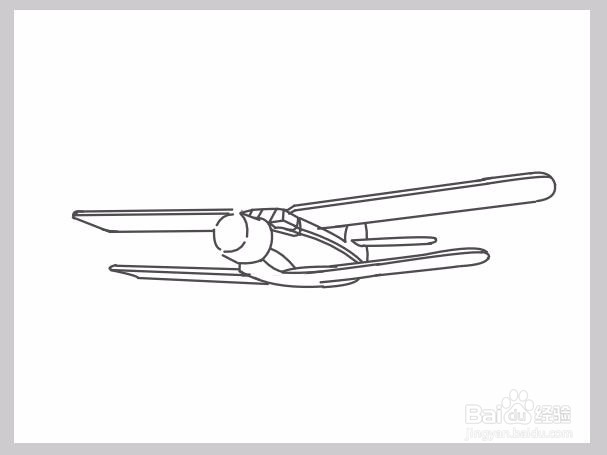 如何画出一架螺旋桨飞机?
