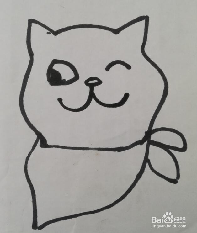 儿童简笔画 小猫的画法 小猫的简笔画