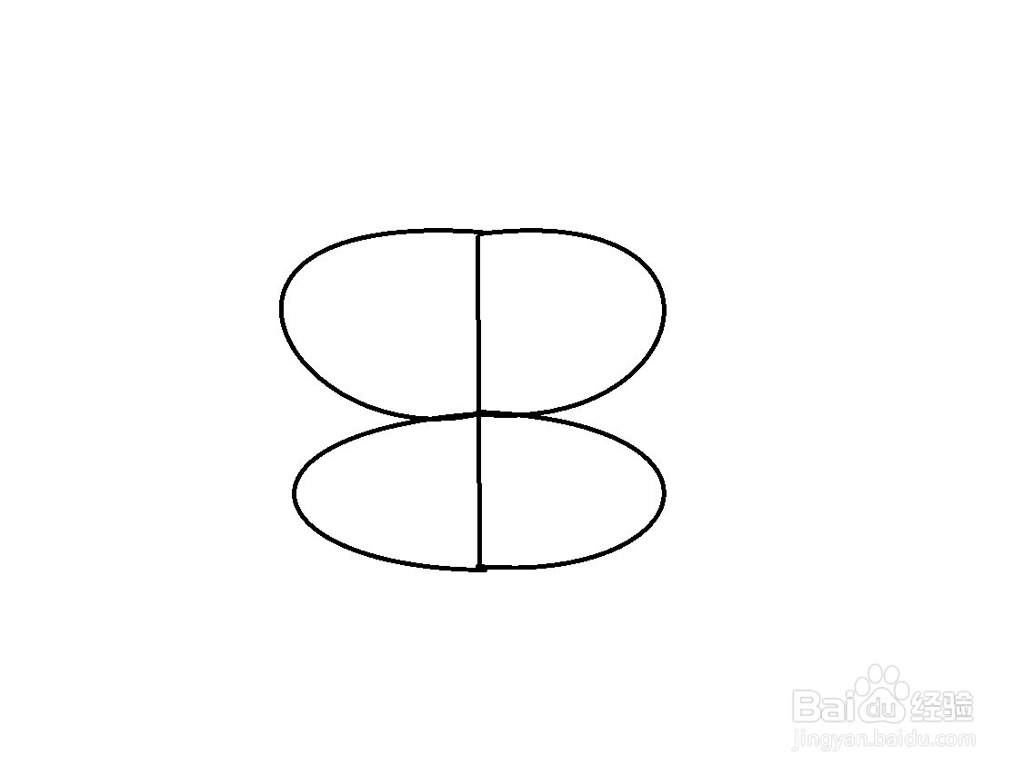 用字母B画蝴蝶的方法