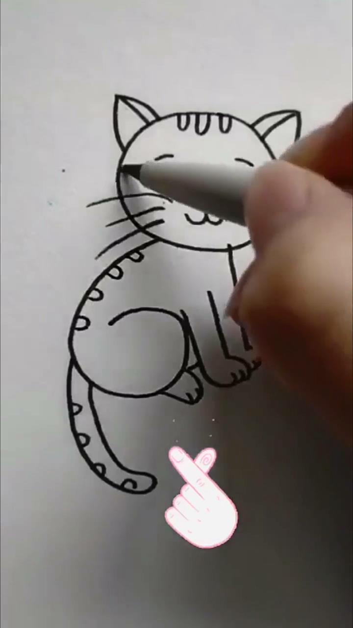 小猫咪简笔画怎么画