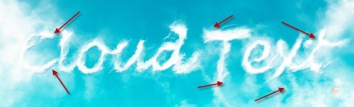 怎么打造白云字体特效