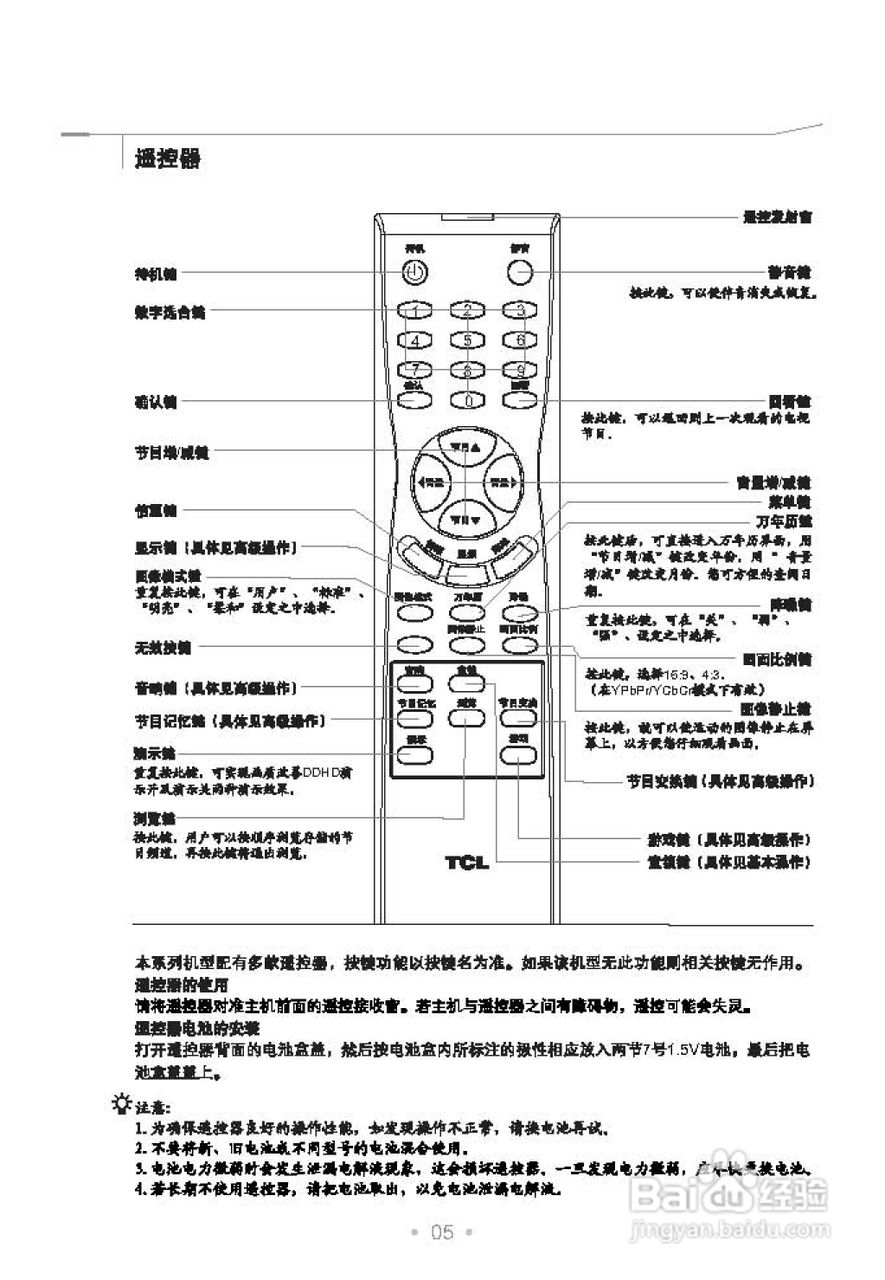 TCL王牌HD29E64S彩电使用说明书