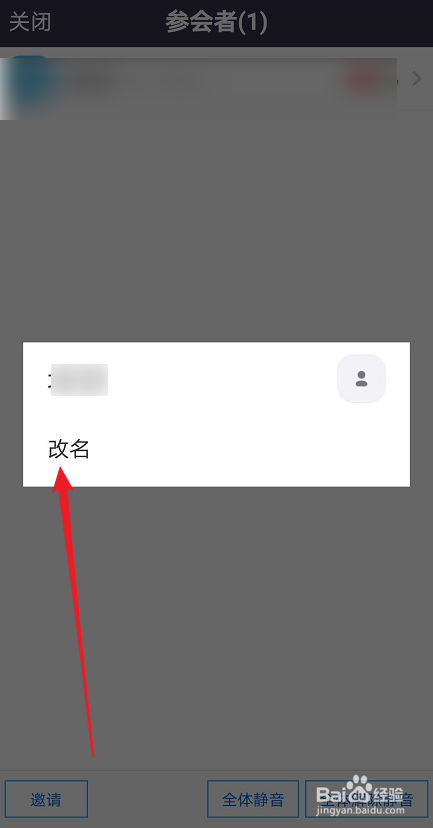 zoom如何更改参会名称