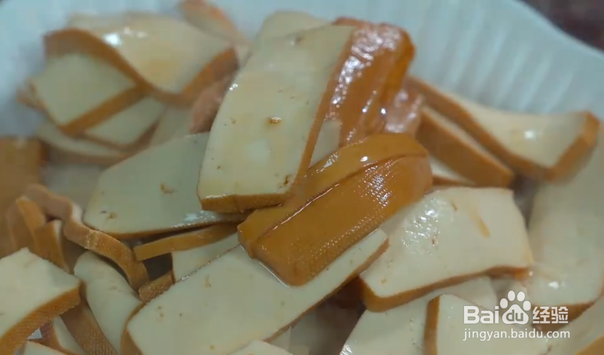 韭菜炒香干的制作方法