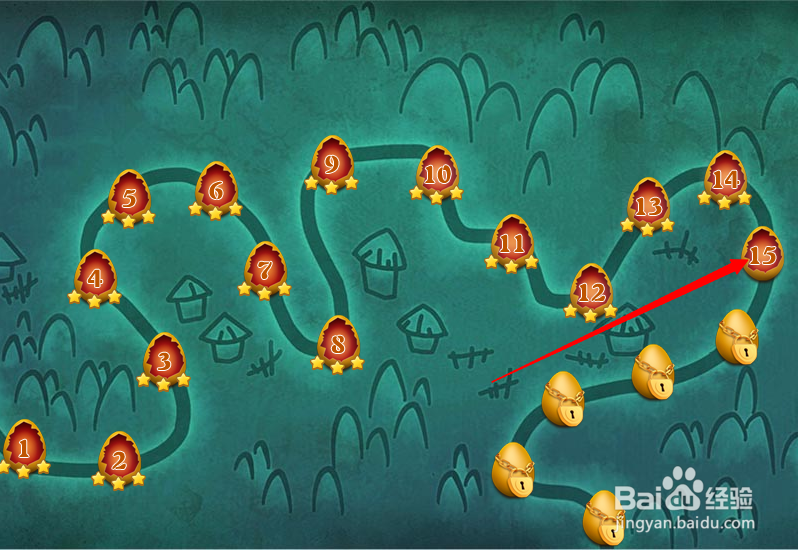 小游戏泡泡鸟历险记第15关