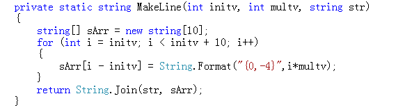 c#学习之Join方法串联字符串