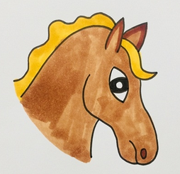 小马的简笔画怎么画好看