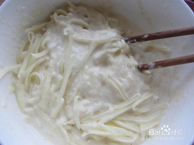 香葱土豆丝鸡蛋面饼