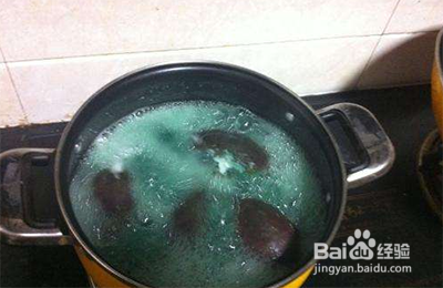 紫薯煮完水怎么变绿了