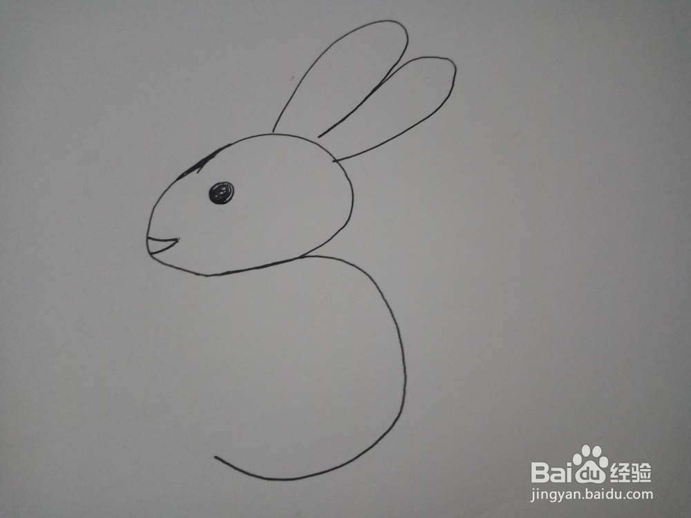 趣味画--用2个数字3来画兔子