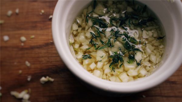 西葫芦开放式三明治