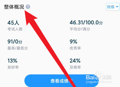 好分数教师版怎么查看整体概览说明