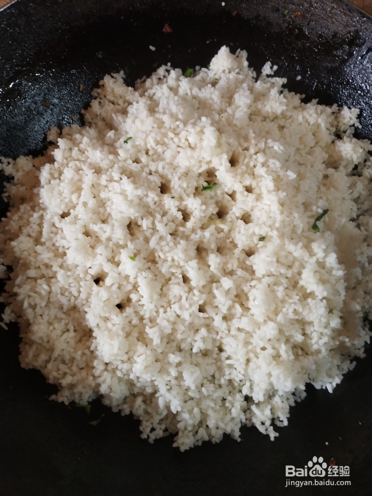 吃不胖的青菜腊肉干饭