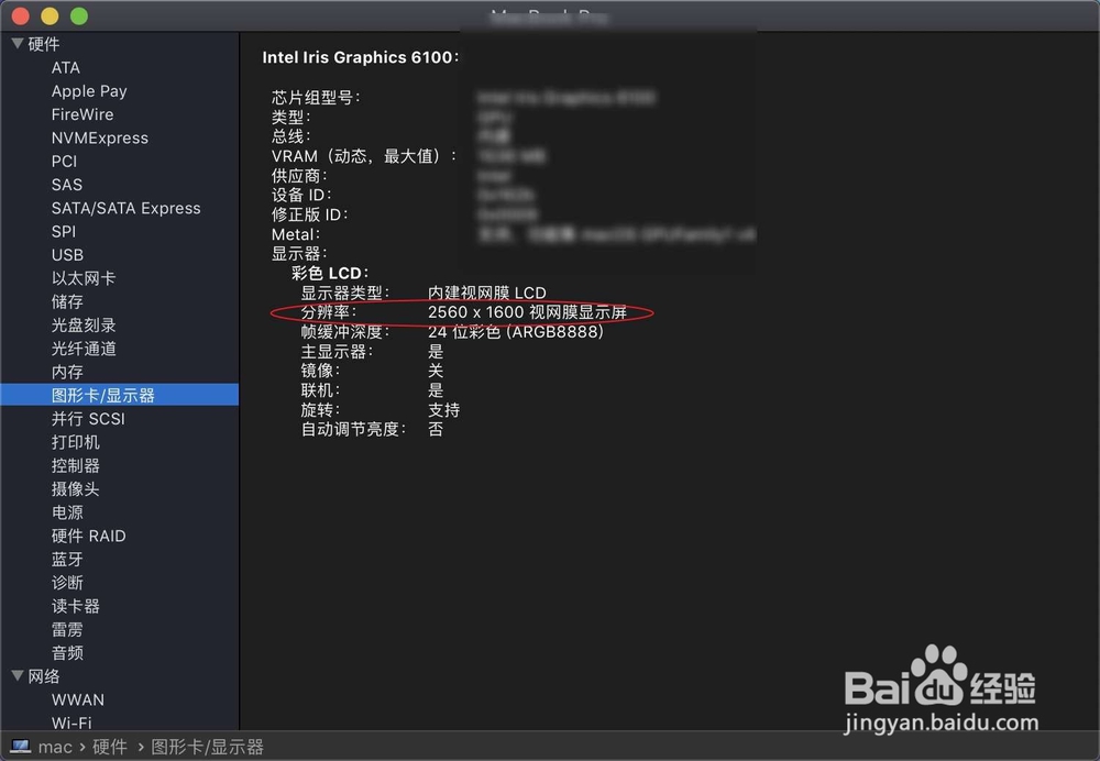 macbook pro 13 retina的分辨率是多少