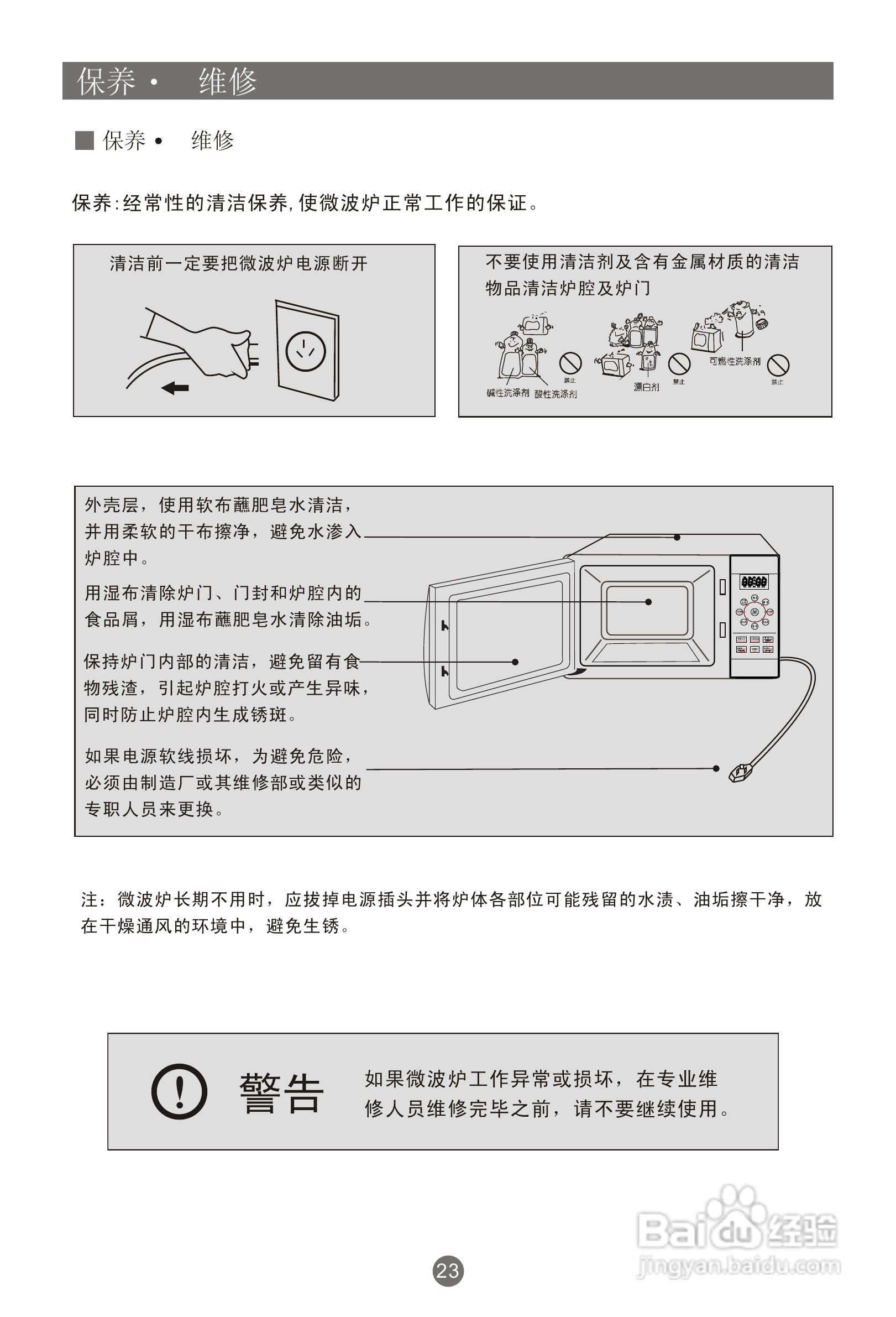 海尔家用微波炉MR-2070EGZNA使用说明书:[2]