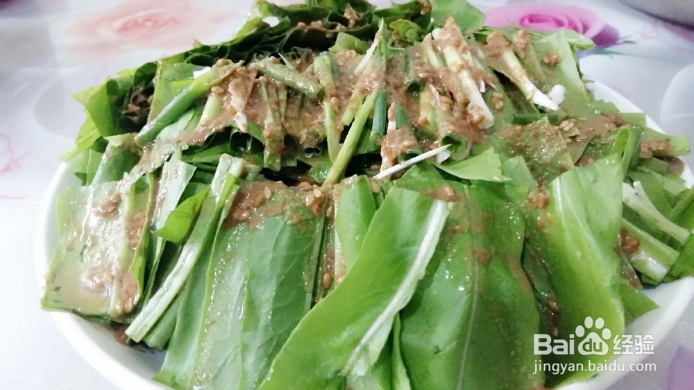 简单又有营养的凉菜:麻酱油麦菜
