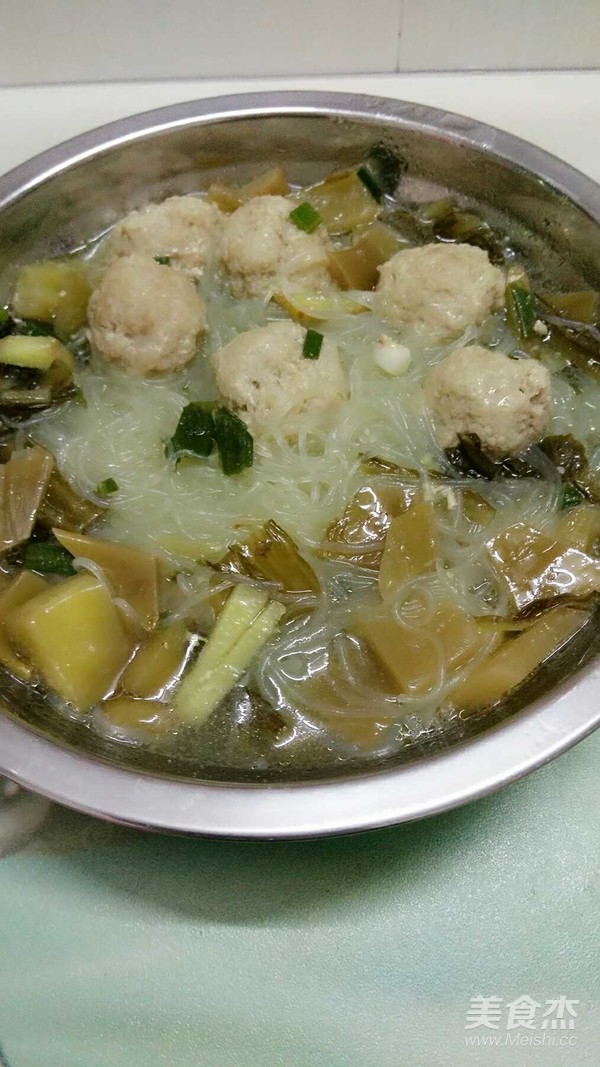 酸菜肉丸粉丝汤