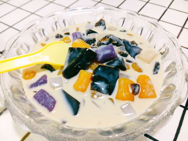 自制Q弹三色芋圆