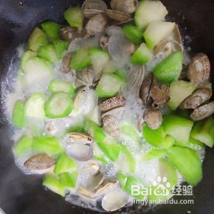 教你怎么做花甲丝瓜汤