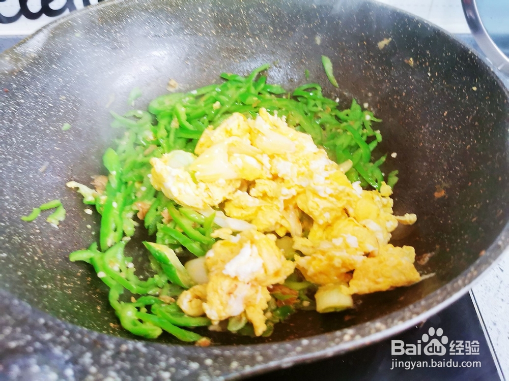 青椒炒鸡蛋制作方法