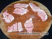 西兰花两吃之---【兰花梗炒肉】