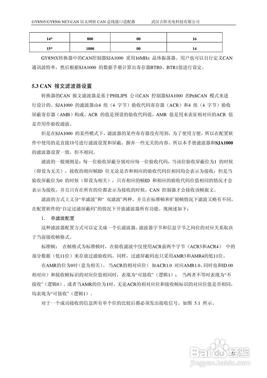 吉阳光电GY8505 以太网转总线接口适配器用户使用说明:[3]