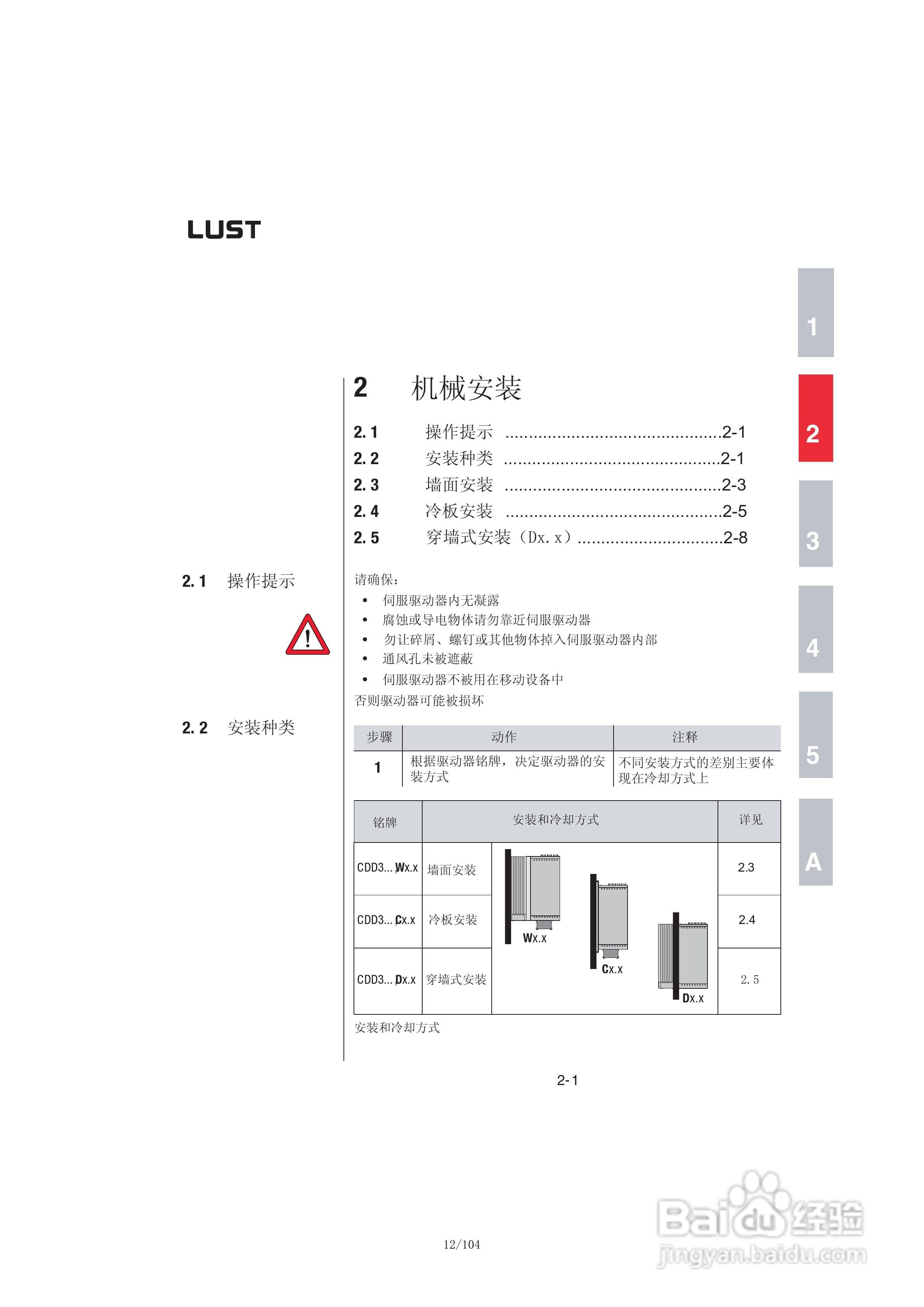 Lust路斯特CDD3000伺服驱动器操作手册:[2]
