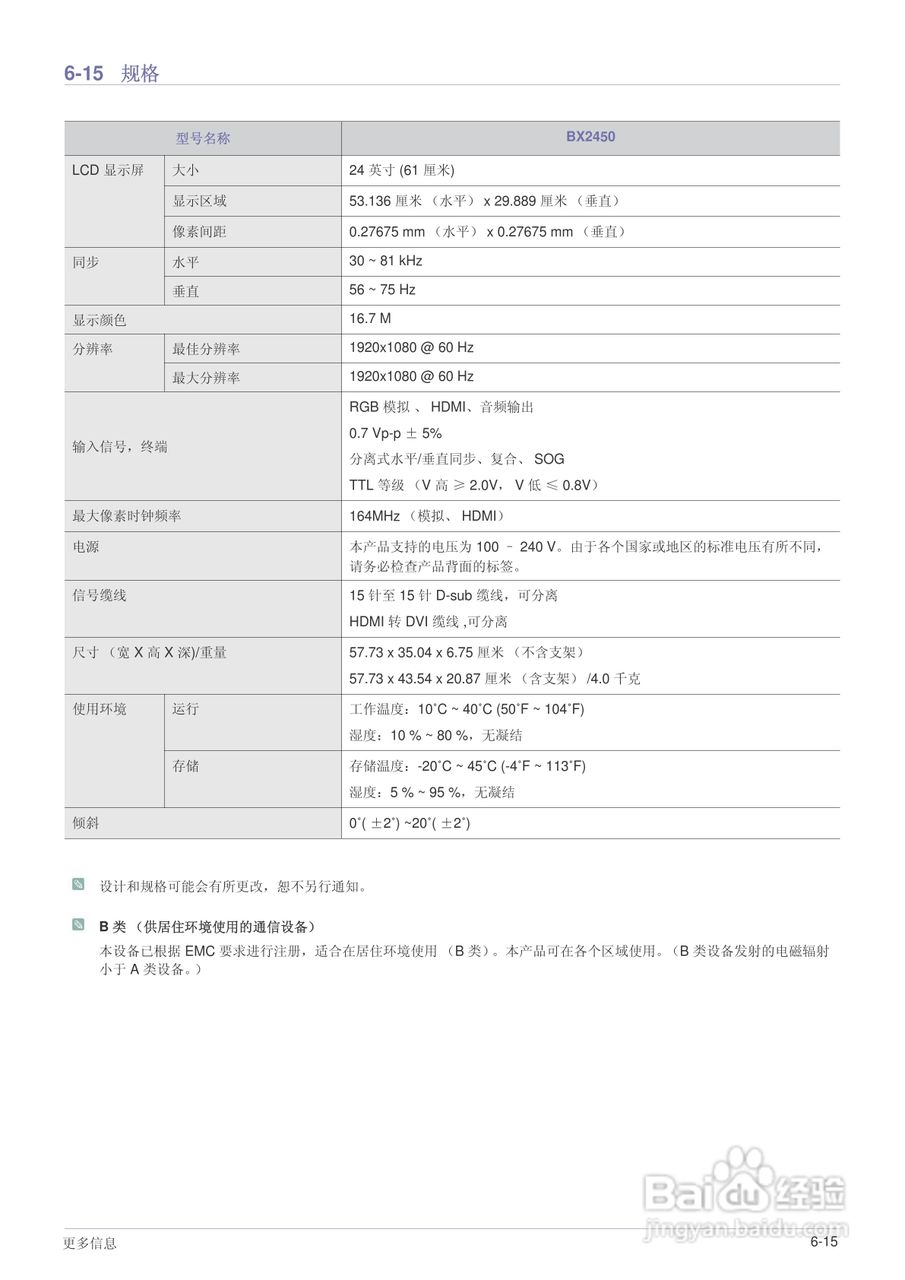 三星BX1950液晶显示器使用说明书:[7]