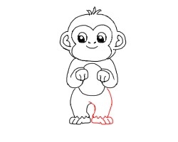 简笔画---怎么画只猴子