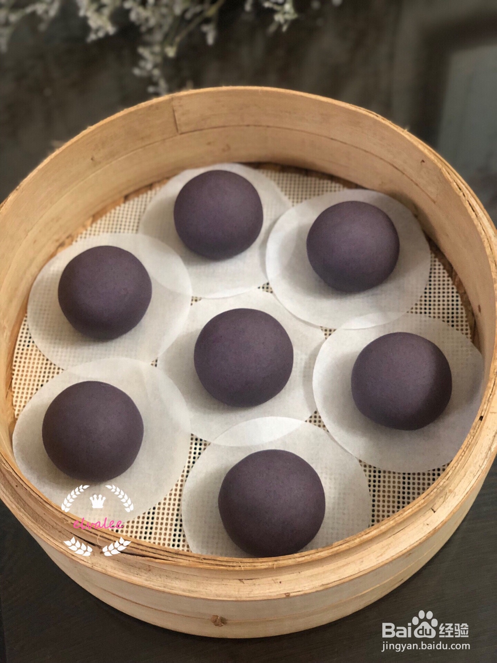 毫无压力做黑米豆沙包