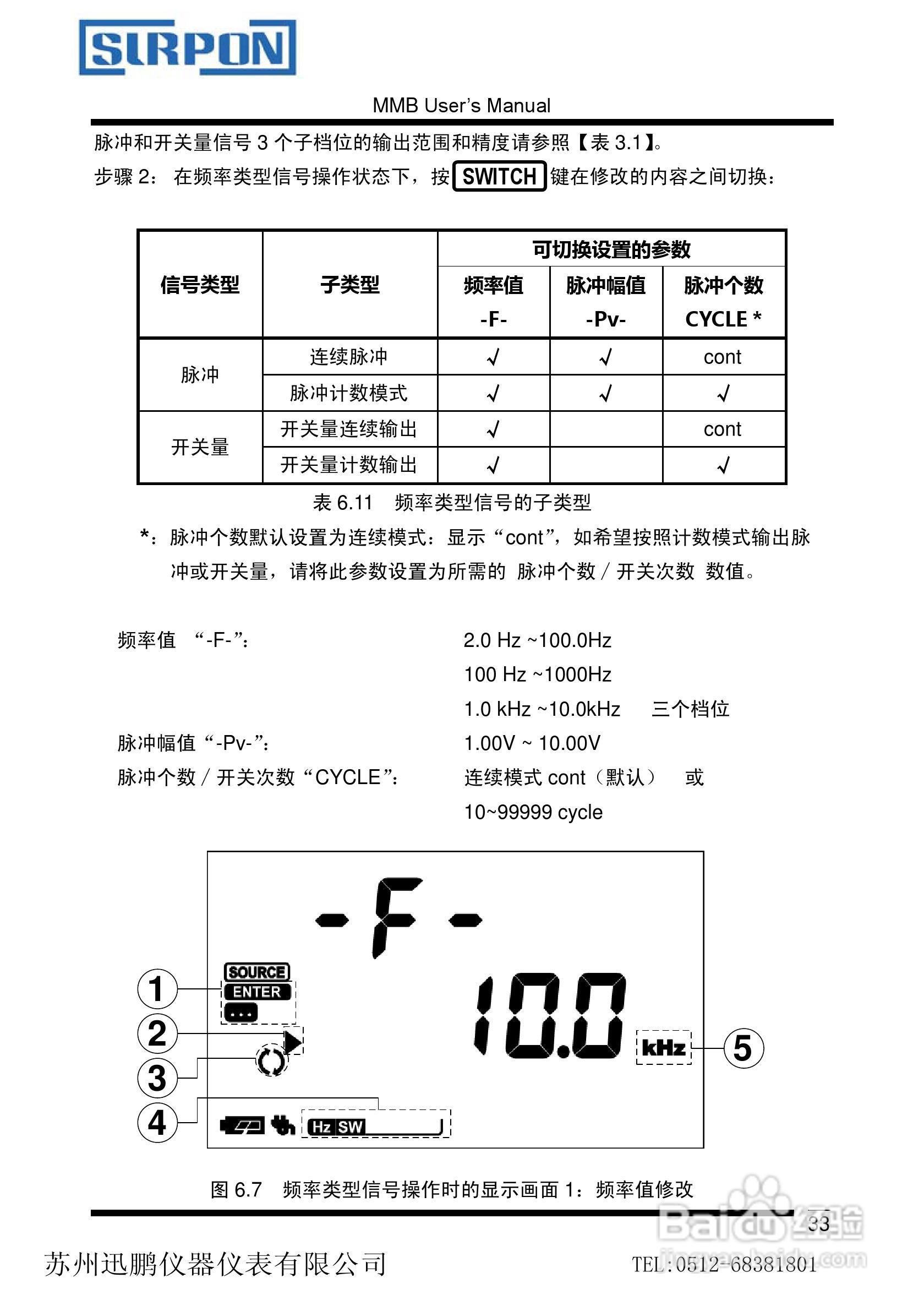 苏州迅鹏XP-MMB信号发生器用户手册:[4]