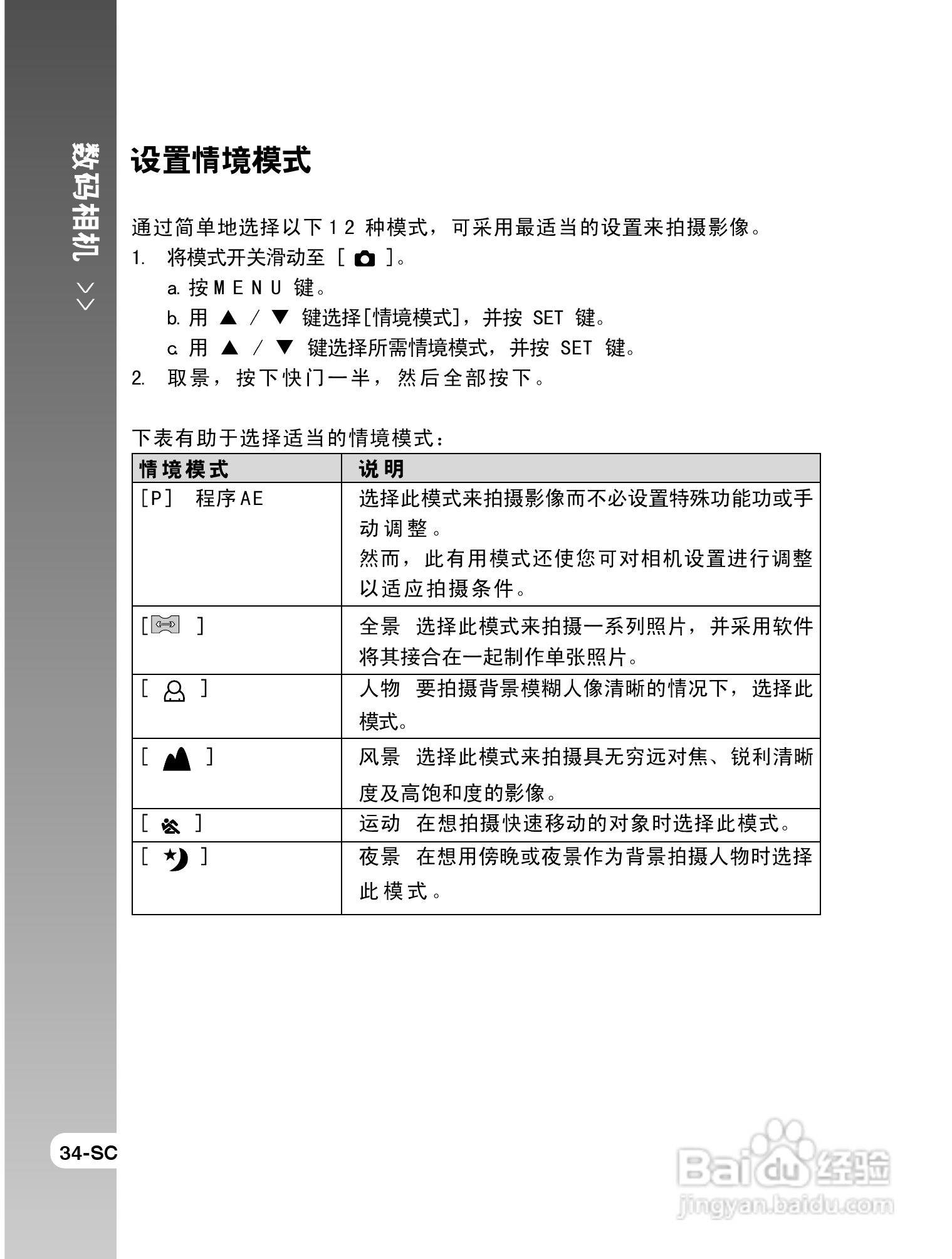 拍得丽SL-58数码相机使用说明书:[4]