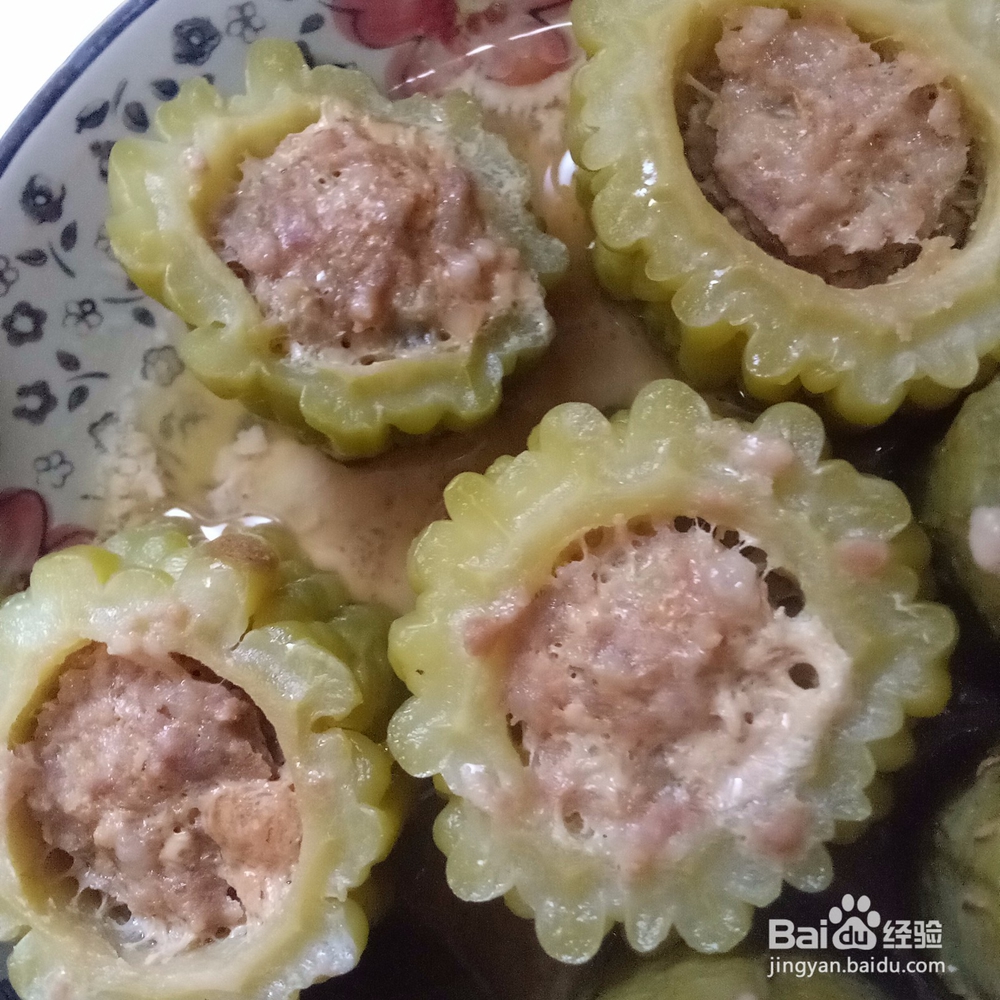 苦瓜这样吃一点也不苦之苦瓜肉酿