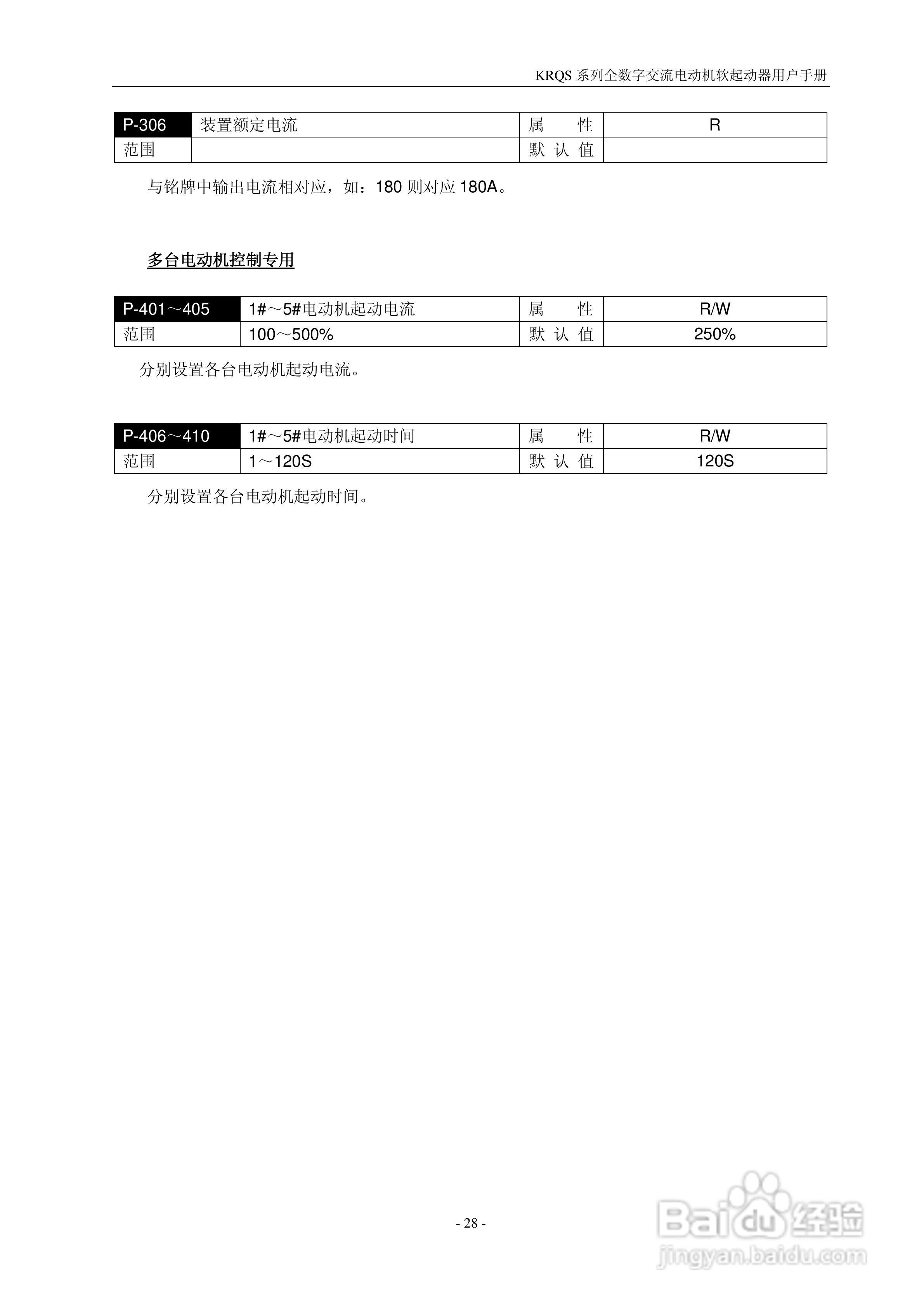 KRQS系列全数字交流电动机软起动器说明书:[4]