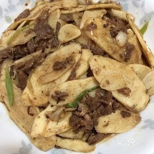 山药炒肥牛